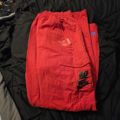 nike sportswear essentials pants Men s Large Red DM6869-657 Cargo Woven 