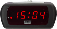 92625-66, Eurotime-LED-Wecker mit 220 V Ansch...