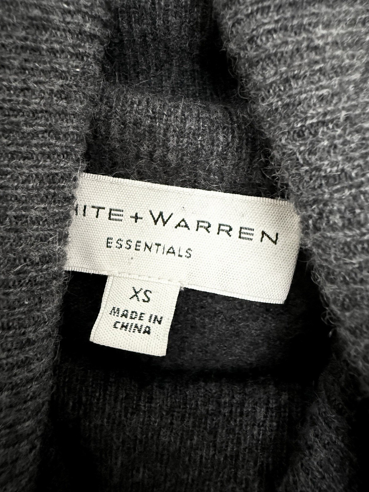 White + Warren Essential Cashmere Basic Turtle Ne… - image 2