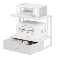 Printer Stand with Storage for Desk, with Fab...