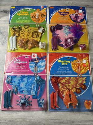 Lot 4 1978 Mattel Guardian Goddesses Lion Queen Eagle Ice Empress Blaze Costume