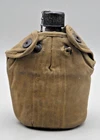 WW2 US Army ? Aluminum Canteen w/ Canvas Cover Military Field Flask