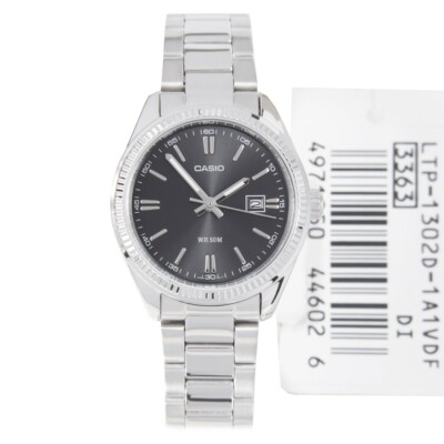 x Armbanduhr Casio LTP-1302D-1A1VDF Analog Damen Stahl Datum lac