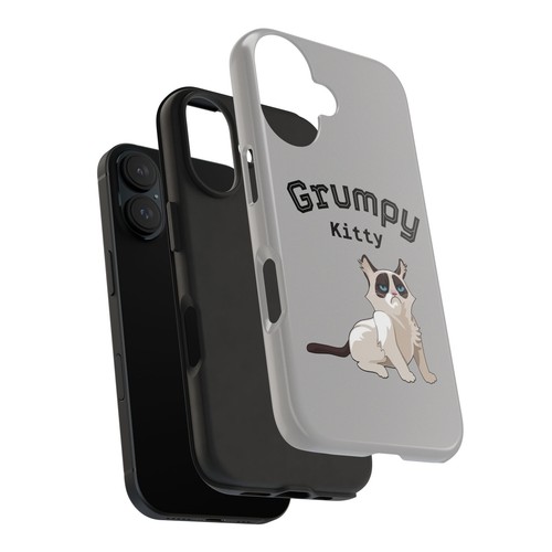 Grumpy Kitty Tough Phone Case, Cat Lover Gift, Funny Animal Design, UV - Picture 12 of 33