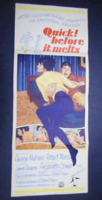 *                 Quick Before it Melts-1965 movie insert poster-George Maharis