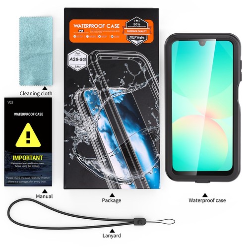 Custodia impermeabile per Samsung Galaxy A26/A36/A16 5G antiurto resistente cover - Foto 30 di 30