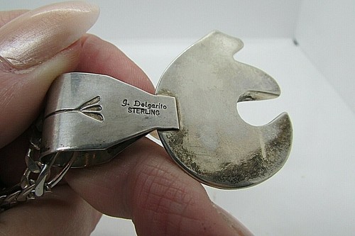 VGT SOUTHWEST BEAR PENDANT WITH CHAIN STERLING J DELGARITO--NEW PRICE--- - Picture 5 of 7