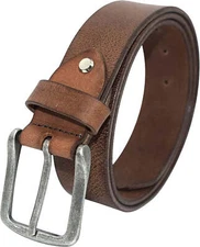 Men's Genuine Leather Men's Jeans Belt Casual Work 1 1/2"