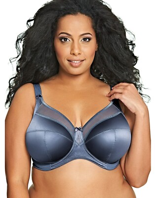 GODDESS GD6090 Keira Banded Underwire Bra 38I Gray (Blue Granite) *