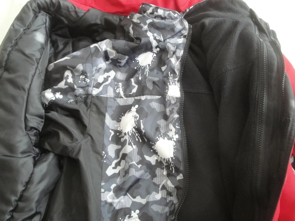 CHAQUETA DE INVIERNO PARA NIÑOS JÓVENES CON CREMALLERA FADED GLORY 2 CHAQUETAS EN 1 TALLA XL 14-16 Foto 3 de 4