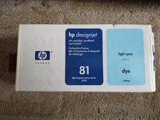 2010 Genuine HP 81 Light Cyan Printhead Cleaner Ink C4954A DesignJet 5000 5500