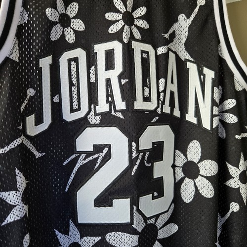 Jordan Kids 23 AOP Black And White Sleeveless Basketball Jersey Size Large - Picture 3 of 11