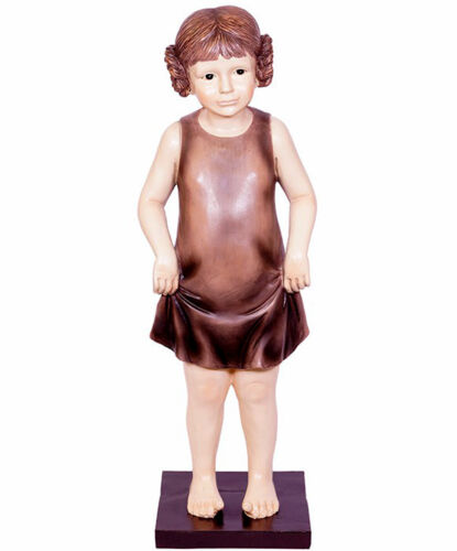 Große Dekofigur Mädchen 61 cm im Nostalgie Stil Puppe Kind Figur Zierfigur  - Bild 1 von 2