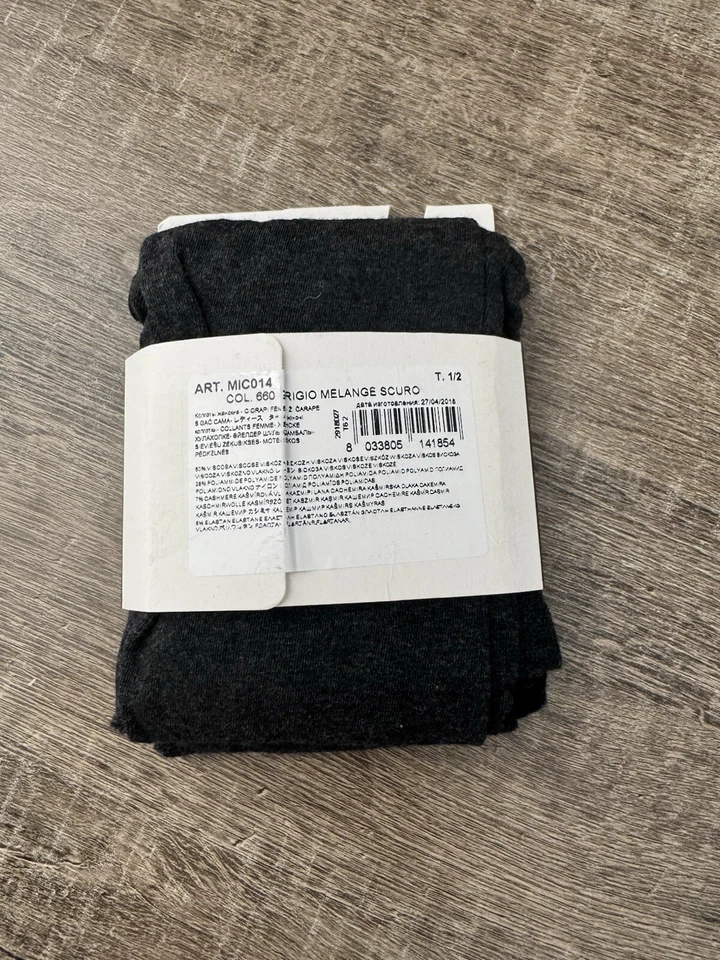 Medias CALZEDONIA mezcla cachemir, talla S, gris jaspeado, cálidas y acogedoras nuevas Foto 2 de 2