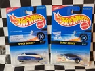 1995 Hot Wheels Space Series #2 Lean Machine & #3 Alien Lot vintage cars Ships