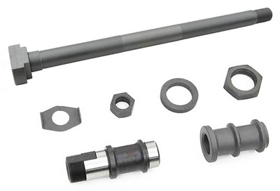 Parkerized ''Flat Side'' REAR AXLE ASSEMBLY for Harley 1936 - 1957 Rigid Big Twins