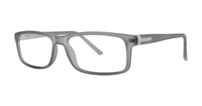 MODERN OPTICAL SUSPECT MEN'S TR90 EYEGLASSES 55-16-140 MATTE GRAY W/ SOFT CASE