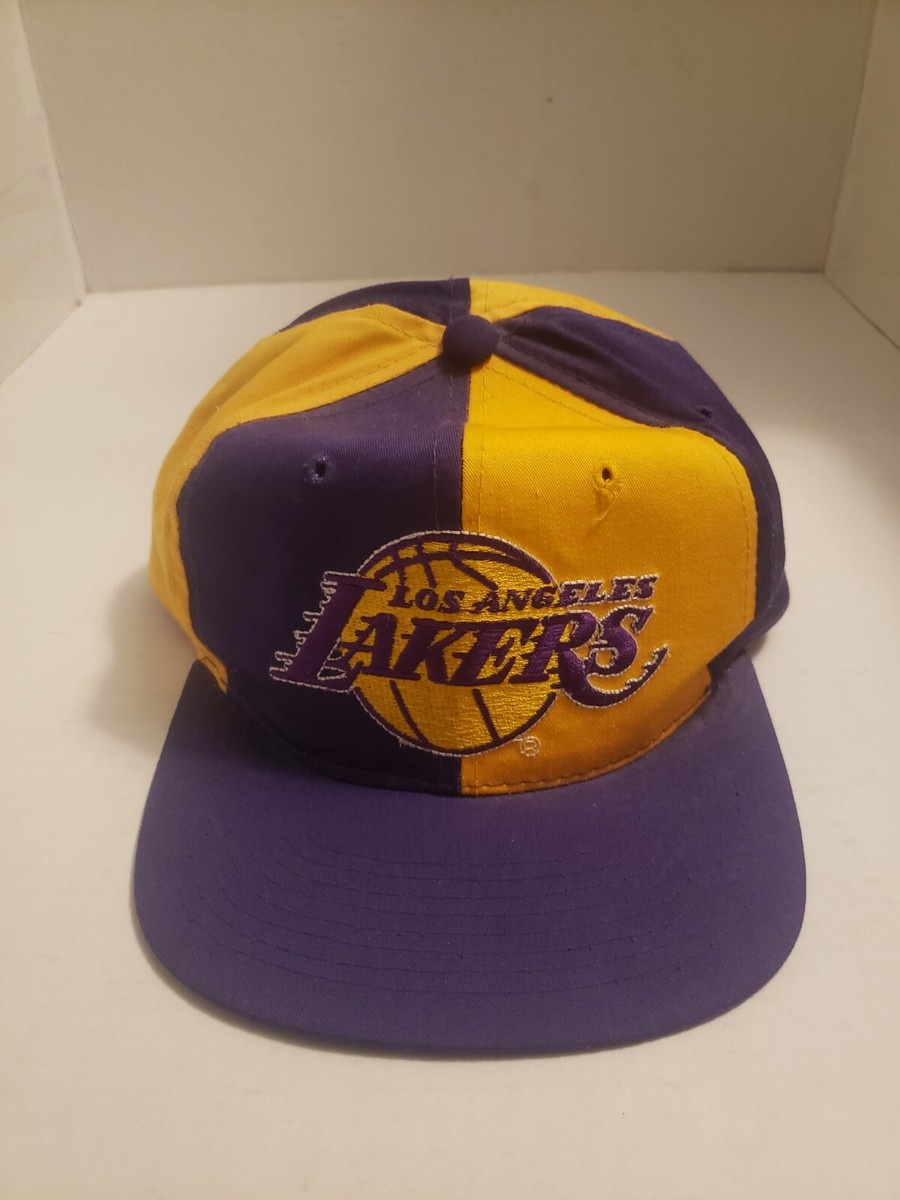 Vintage NBA LA Lakers Pinwheel Starter Hat - Hot Hat RARE