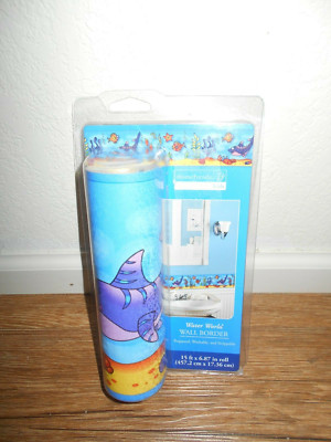 Home Trends Kids Water World 15 x 6 Wall Border