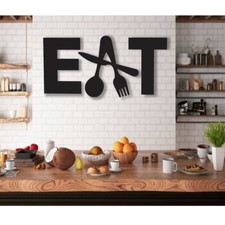 Kitchen Wall Decor Cutout For Home Room Office Cafe Decoration 3 Pcs