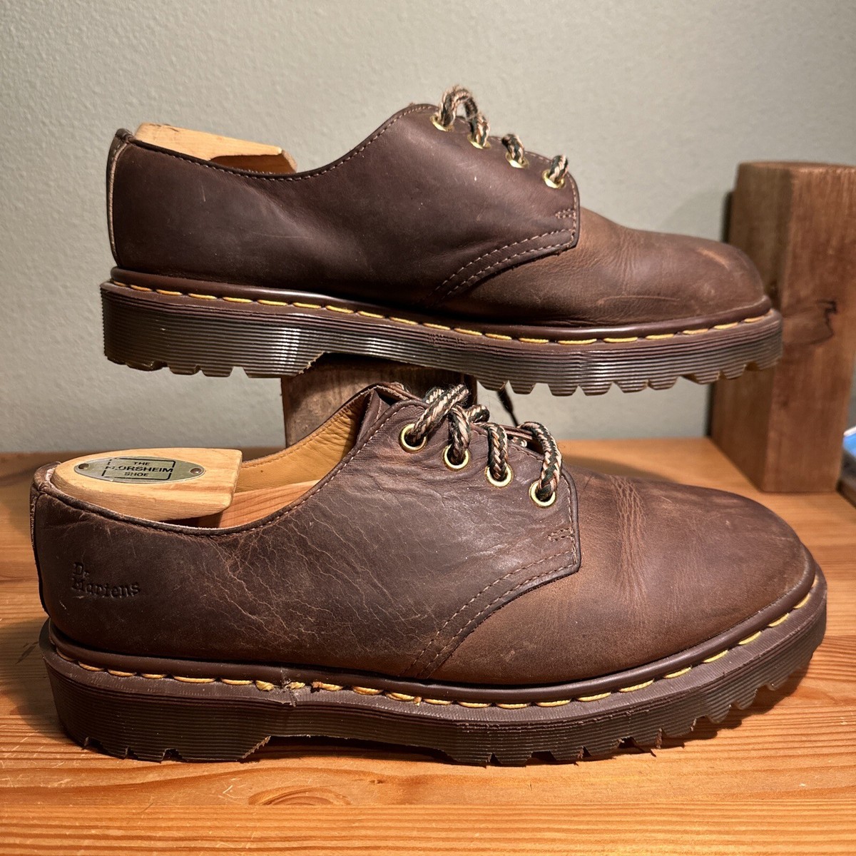 Vintage 90's Dr Martens 1561 Made in England Brown Oxford