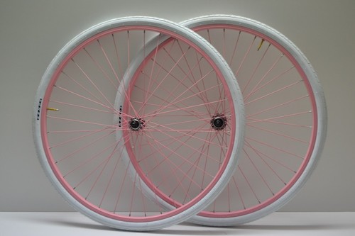 Coppia di Ruote cerchi 28 1/6/7/8v city passeggio rosa | eBay