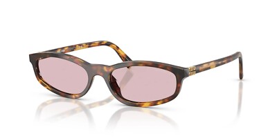 Miu Miu MU A06S HONEY HAVANA/PINK (14L4I0) Sunglasses | eBay