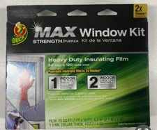 Duck MAX Strength Heavy Duty Insulating Film - Clear  84”X120” 70 SQ FT