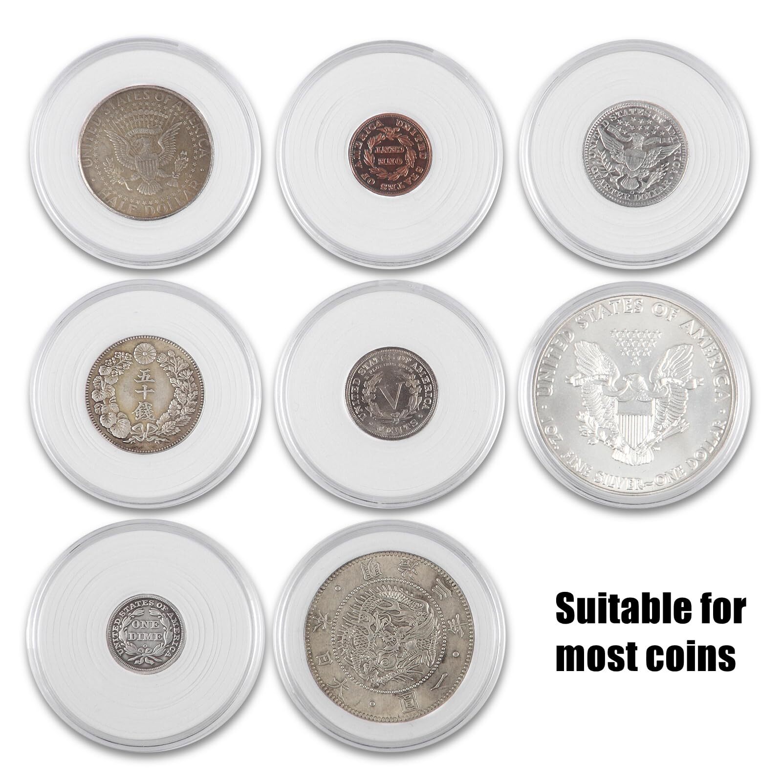 108 Pieces Silver Dollar Coin Holder, 41mm Silver Eagle Coin Storage