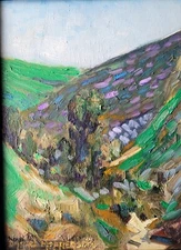 Original OIL PAINTING Framed Listed Artist DARREL MCPHERSON Lake Hodges SoCal