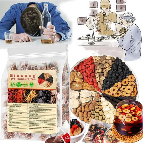 Nierentee Formel Ginseng Six Treasure Tee, Nierentee Gesunder Kräutertee 2025 EB