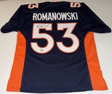 Bill Romanowski Denver Broncos signed Custom jersey Beckett Witnessed