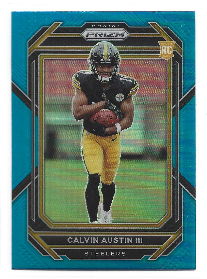 Calvin Austin III - 2022 Prizm #338 LIGHT BLUE Prizm Rookie Pittsburgh Steelers