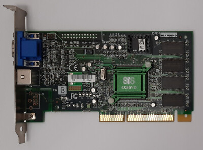 Diamond SpeedStar A70 AGP Grafikkarte (SiS 6326 DVD, 8MB, retro, 1999)