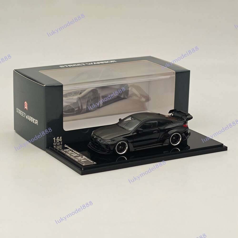 1/64 STREET WARRIOR SW BMW M4 Black Diecast Models Car