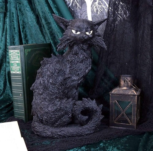 Nemesis Now Salem Witch Familiar Black Cat Figurine, 32.5cm - Picture 2 of 3