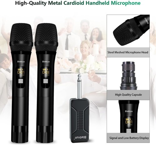 Professional Wireless Karaoke Microphone - Dynamic Mic - UHF Receiver - Picture 6 of 9