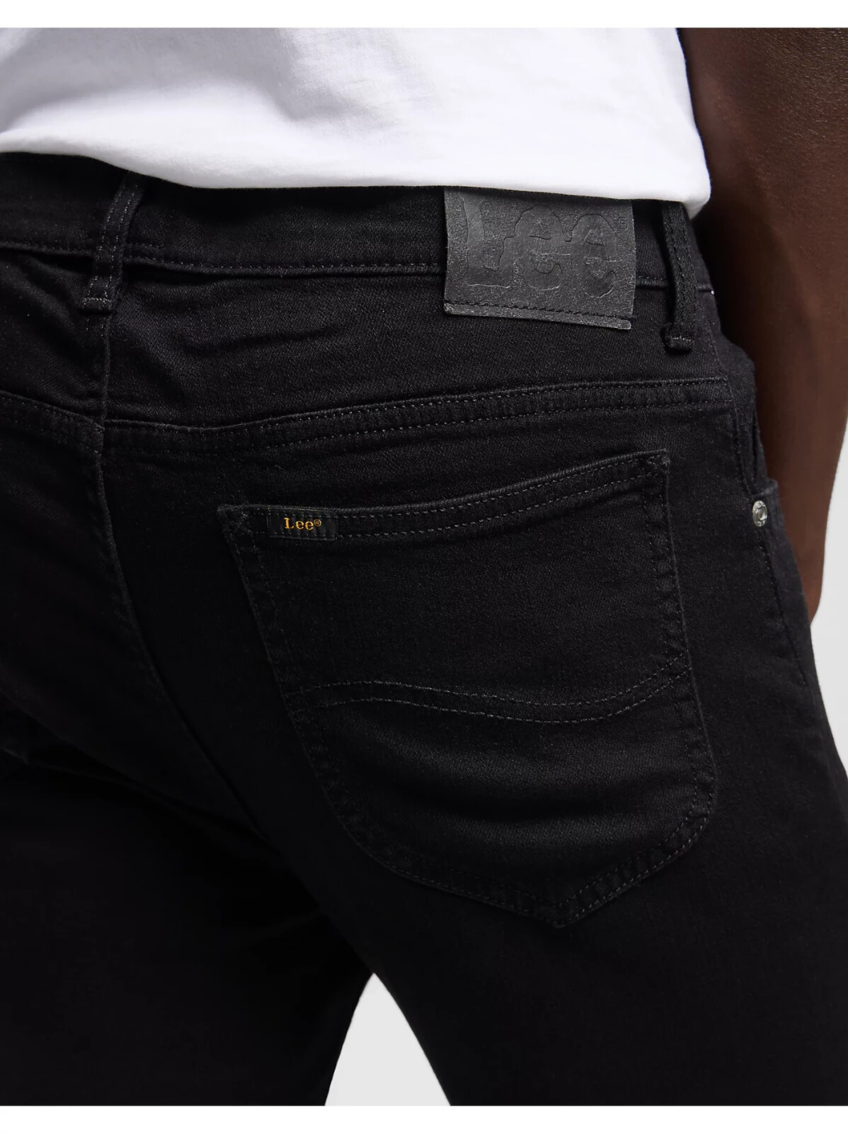 LEE Rider Slim Straight Jeans W31 L30 Black Stretch Cotton RRP £85 image 4