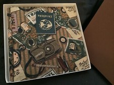 Creative Memories 12" x 12" Clothbound "Passport" Scrapbook Album in Box - NEW 