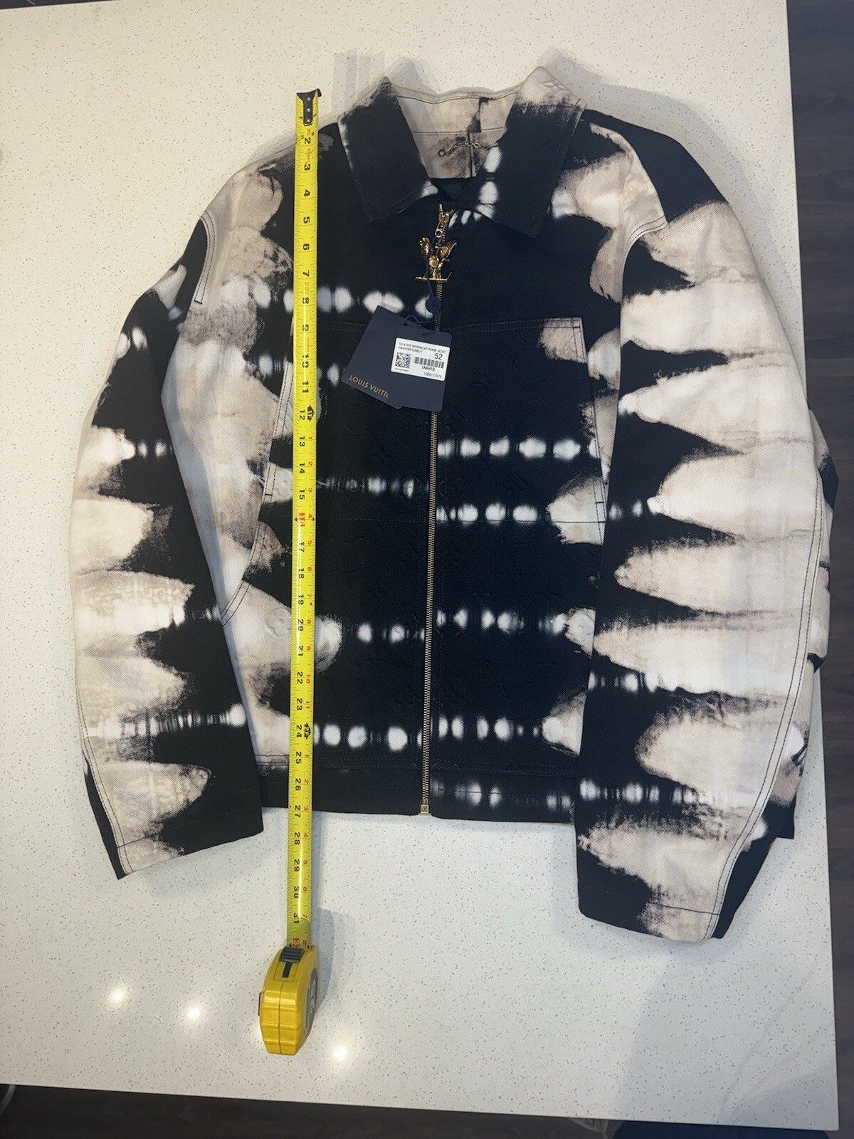LOUIS VUITTON TIE-DYE WORKWEAR DENIM JACKET MENS SIZE 52 (XL) OVERSIZED image 10