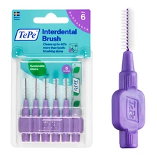 TEPE Interdental Brush Original Cleaners, Brushes Between Teeth, Purple 1.1mm