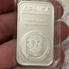 1 oz silver bar apmex. Sealed,perfect,No Scratches, B07 88.00 per troy oz