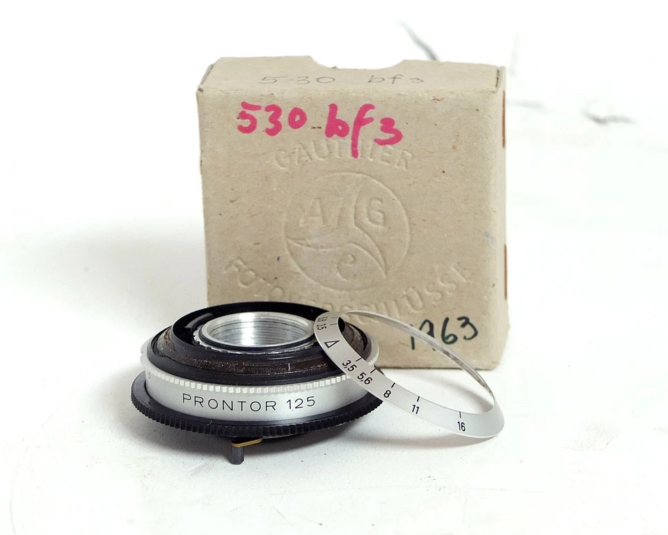 Prontor 125 530 bf3 Shutter Gauthier Fotoverschlusse 1963 NEW NOS - Image 3 of 3