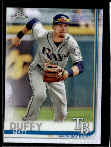 2019 Topps Chrome Refractor Matt Duffy Tampa Bay Rays #104 - 第 1/2 張圖片
