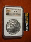 Photo of a 2014-W American Silver Eagle from an eBay listing that sold on Jan 14, 2026
