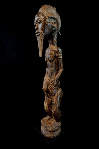 Art Africain Afrique - Statue Asie Usu Baoulé Baule Akan sur Socle - 59 Cms - Photo 8 sur 16