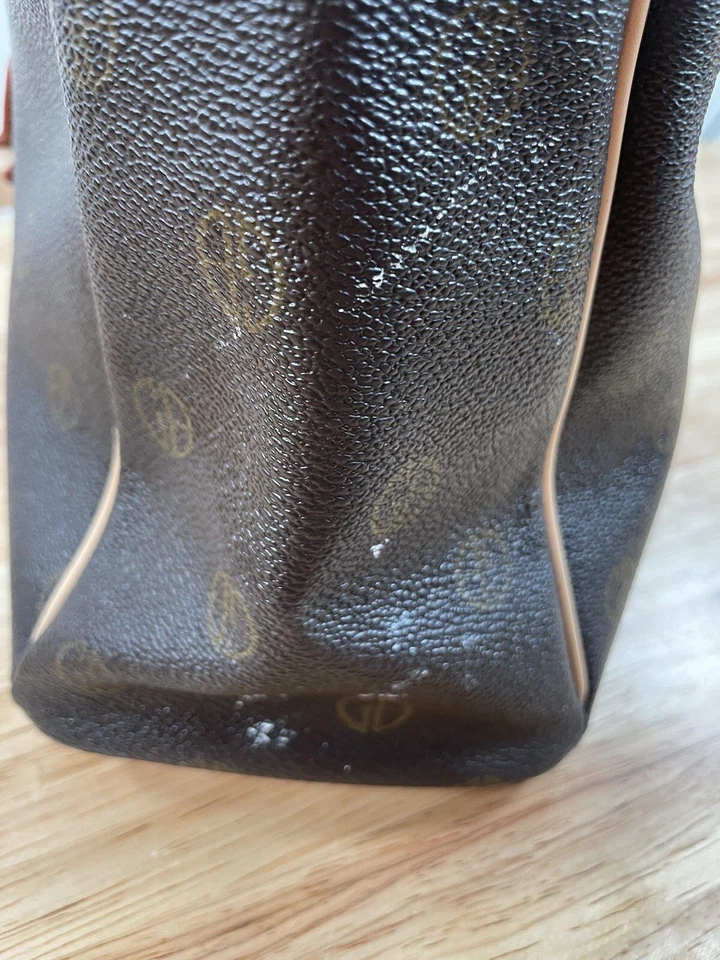 Giani Bernini Bandolera Bolso de Mano Sin Cuero Marrón Correa para el Hombro Monograma Cartera Foto 3 de 4