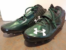 NEW Under Armour Mens Nitro Clutch Fit 4D Foam Green Baseball Cleats Size 14 