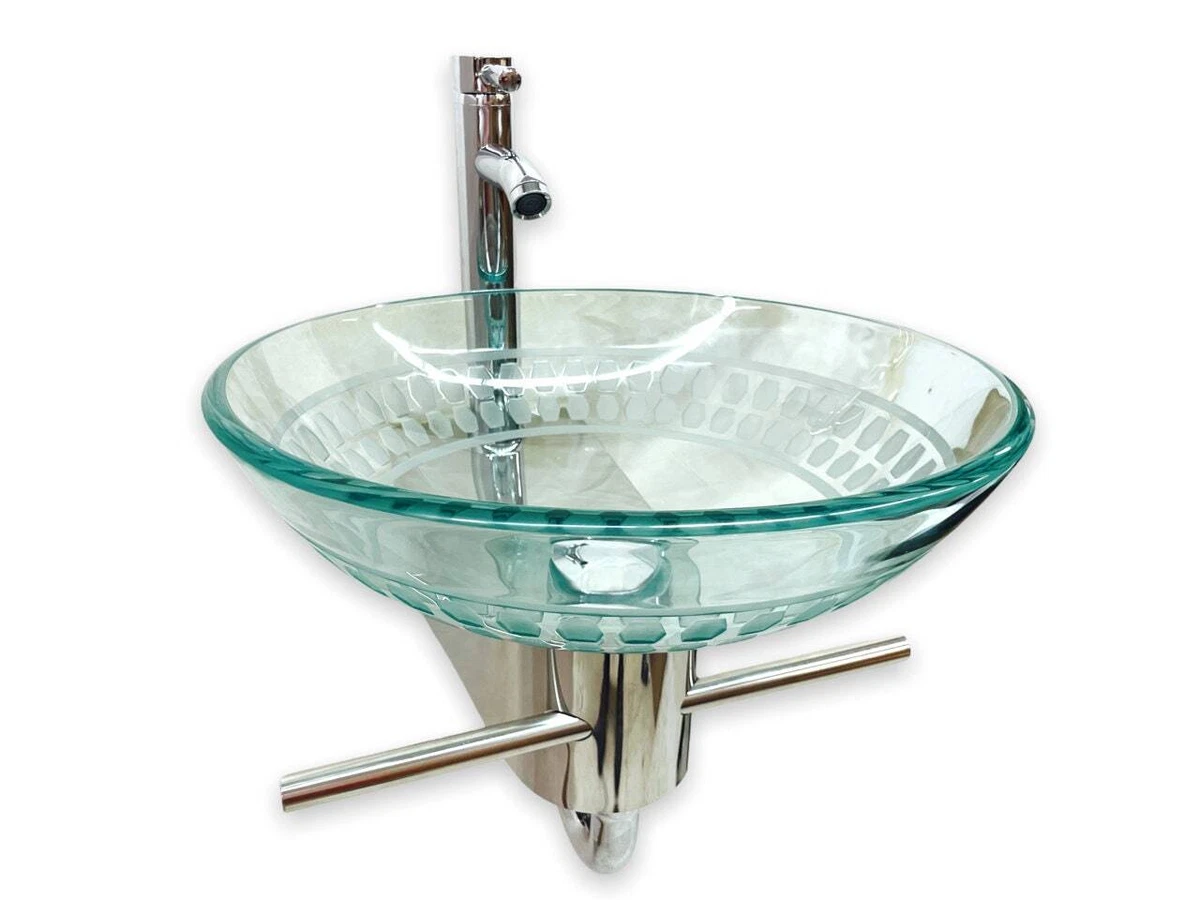 Glass vessel sink vanity online
