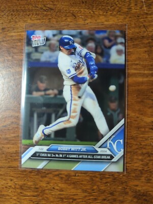 2024 Topps Now Bobby Witt Jr 1st Ever 3+Hits In 4 Game After All Star Break #458
